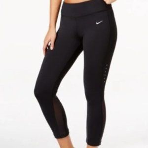 Nike Cropped Running Leggings in Black